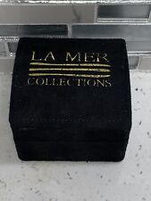 LA MER COLLECTIONS Black Velvet Suede Box for Watch Jewelry ONLY BOX!