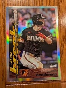 2024 Topps Archives '95 At the Break #95ATB4 Gunnar Henderson Baseball card - Picture 1 of 6