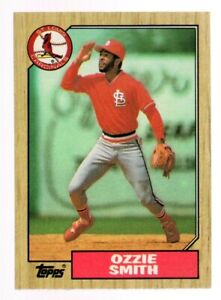 1987 Topps Ozzie Smith Baseball Card St Louis Cardinals