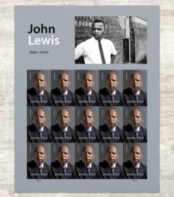 USPS 2023 John Lewis Stamps Sheet of 15 Stamps) MNH (NEW) - Image 1 of 3