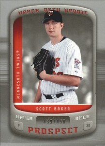 2005 (TWINS) Upper Deck Update Silver #160 Scott Baker PR /450
