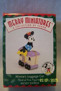HALLMARK KEEPSAKE ORNAMENT MINIE'S LUGGAGE CAR #3 OF FIVE FIGURINES 1998 - Picture 1 of 2