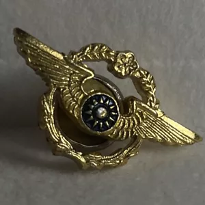 Chinesische Luftwaffe WW2 KMT Kuomintang fliegende Tigerflügel Abzeichen Anstecknadel Hutnadel - Bild 1 von 6
