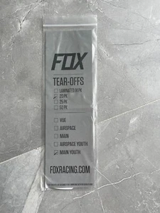 Fox Racing Clear MAIN YOUTH Tear-Offs 20 Pack 23362-012 Motocross Goggle Parts - Picture 1 of 2