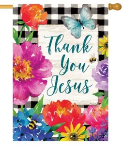 Thank You Jesus House Flag - Picture 1 of 1