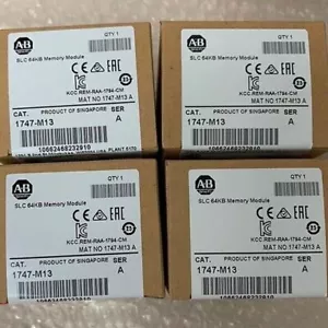 New AB Allen Bradley 1747-M13 / A SLC 64KB Memory Module 1747M13 Factory Sealed - Picture 1 of 2