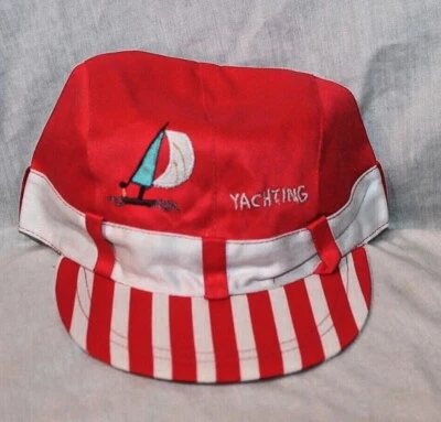 NEW RED  YACHTING TODDLER KIDS CAP  - Image 1 of 2
