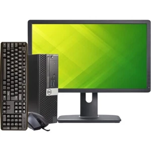 Dell Desktop 16GB RAM 2TB HD 22in LCD Wi-Fi Windows 10 Pro Computer PC Wi-Fi - Picture 1 of 6