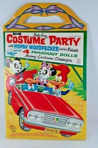 1966 W. Lantz’ Woody Woodpecker & His Friends Kostüm Party Papierpuppen vorgeschnitten - Bild 1 von 12