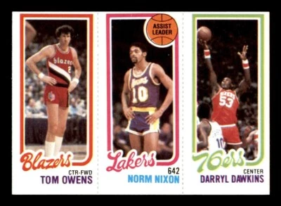1980 Topps Basketball #123 Owens Nixon Dawkins EX/MT *e10 - Image 1 of 2