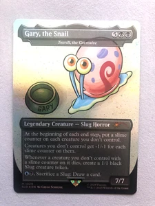 Mtg Carte Magic Secret Lair Sponge Bob Gary Snail Toxrill Corrosive FOIL NM - Picture 1 of 2