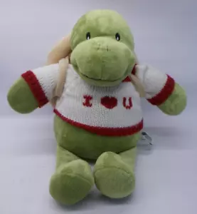The Bear Mill Plush Turtle w I Love You Sweater and Shell Backpack 15" - Picture 1 of 9