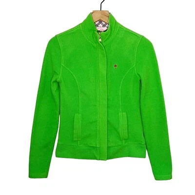 Chaqueta polar con cremallera completa Lilly Pulitzer para mujer talla XS verde preppy Foto 1 de 4