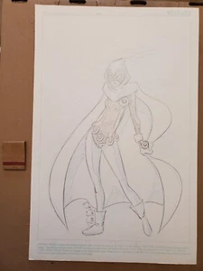OBRA DE ARTE ORIGINAL DIBUJADA TEEN TITANS RAVEN DE TIM SMITH III 11" X 17" - Imagen 1 de 3