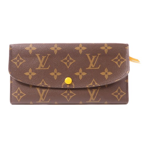 LOUIS VUITTON（LV） Portafoglio lungo Louis Vuitton LV GHW Emilie M61535 monogramma marrone giallo