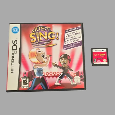 Just Sing! (Nintendo DS, 2009) Cartridge & Case - Image 1 of 4