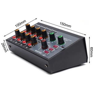 Professional Audio Mixer 8-Channel Stereo Sound Board Microphone Mixing Console - Picture 1 of 10