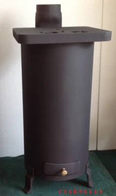 CIARNELLI STUFA A LEGNA A FIAMMA INVERSA MODELLO CUCINOTTA BABY