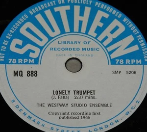 SOUTHERN LIBRARY 10" VINYL 78 RPM LP MQ 888 1966 ~ THE WESTWAY STUDIO ORCHESTRA - Picture 1 of 2