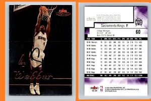 CHRIS WEBBER 2004 Fleer Mystique Autographed NBA card w /Authentic Signature
