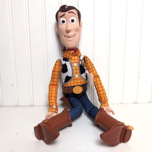 Muñeca Disney Pixar Thinkway Toy Story Woody Pull String 15", sin sombrero, video funcionando - Imagen 1 de 14