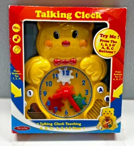 Navystar Teaching Talking Bear Clock 123 ABC Toddler Toy - Picture 1 of 3