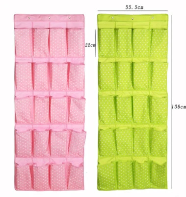 20 Pockets Hanging Wardrobe Bag Storage Organizer Clothes Shoe Hanger - Image 1 of 4