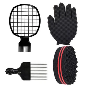 Afro Comb Curly Hair Dirty Braid Comb Perm Style Curling Hair Steel P3C0 - Picture 1 of 7
