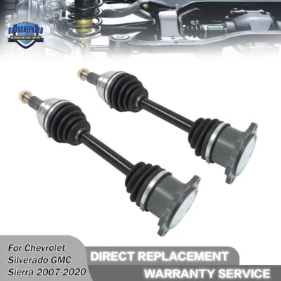 2× Front CV Axle Shaft For Chevy Silverado GMC Sierra Cadillac Escalade 07-20 - Image 1 of 4