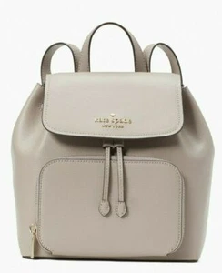 Kate Spade Women's Warm Taupe Darcy Flap Leather Backpack (WKR00548) - NWT - Picture 1 of 4