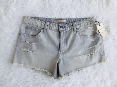 Joe's Jeans Vintage Reserva Cintura Alta Recorte Shorts Cinza Denim Tamanho 30 NOVO COM ETIQUETAS  - Imagem 1 de 4