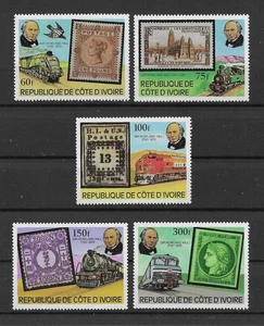 070) Ivory Coast 1979 Railway/Stamps Mi.No. 606/10 complete Lot ** - Picture 1 of 1