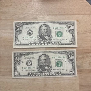 Any (1) Old 50 Dollar Bill from 1990 - Picture 1 of 2
