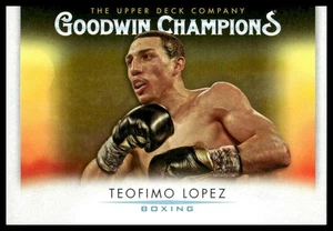 Boxeador profesional Teófimo Lopez 2021 cubierta superior Goodwin Champions #97 - Imagen 1 de 2