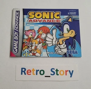 Nintendo Game Boy Advance GBA - Sonic Advance - Notice / Instruction - FRA - Picture 1 of 2