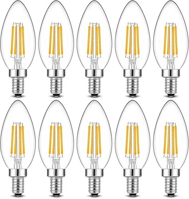 BRIMAX E14 LED Candle Bulbs 6W C35 Small Bayonet Bulb Dimmable Chandelier Lights - Image 1 of 4