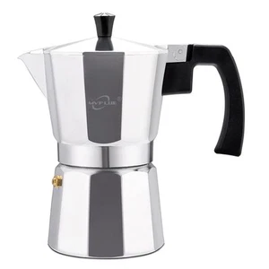 Classic Stovetop Espresso Maker 6 Cup Moka Pot Aluminum Silver Perfect Cuban - Picture 1 of 8