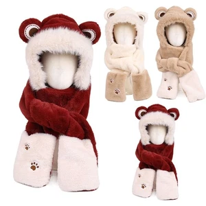 Thickened Winter Balaclava Plush Neck Collar Fashion Scarf Cap  Winter - Picture 1 of 15