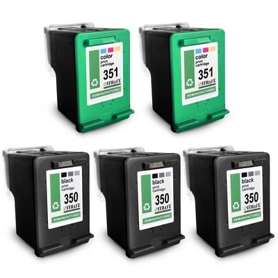 5x MWT Tinte 3+2 f�r HP Photosmart C-5275 D-5355 D-5368 C-4540 C-4580 C-4480 - Bild 1 von 4