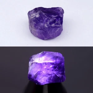 💎 13.44ct 16.3x13.5mm Rough Natural Purple Amethyst - Unheated Uruguay Gemstone - Picture 1 of 6