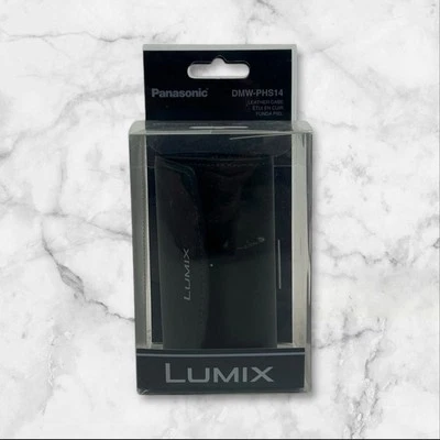 Panasonic Camera Case DMW-PHS14 Leather Compact Belt Loop Black TZ - Image 1 of 4