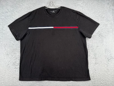 Camisa Tommy Hilfiger Adulto 2XL XXL Negra 100% Algodón Manga Corta Cuello Redondo LEER Foto 1 de 4