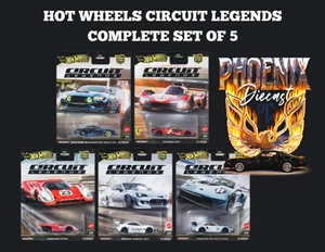 Hot Wheels Car Culture 2025 Circuit Legends K Case Set of 5 FPY86-961K - Picture 1 of 1