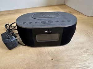 iHome (Tested) Wireless Bluetooth Stereo USB Charging Dual FM Alarm Clock Radio - Picture 1 of 7