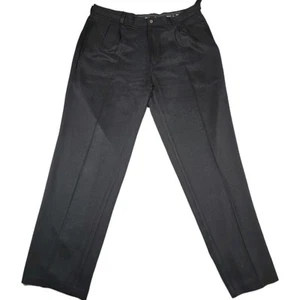 Tommy Bahama Relax 100% Silk Men's Size 40x34 Pleated Black Pants - Picture 1 of 7