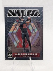 2024 Donruss Optic Marvin Harrison Jr. Diamond Hands RC #3 Cardinals - Imagen 1 de 2