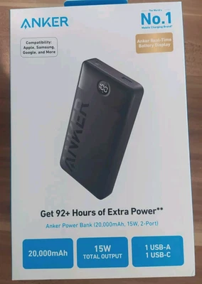 Powerbank Anker Power Bank 325 - USB-C, USB - A, Powerbank mit 20.000 mAh - Bild 1 von 2