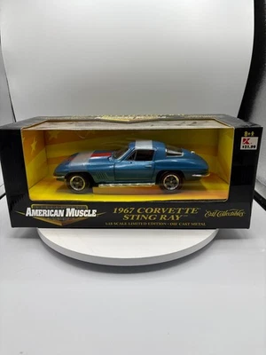 Corvette Sting Ray American Muscle Ertl 1967 coleccionables escala 1:18 azul nuevo en caja Foto 1 de 4