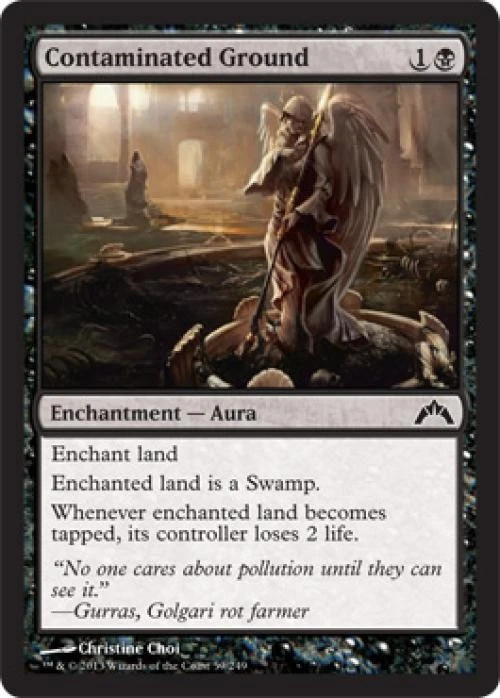 Contaminated Ground -Foil Medium Play MTG Gatecrash - Image 1 of 1