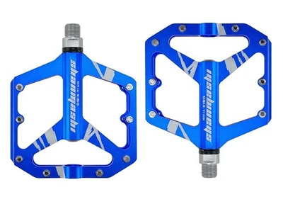 Pedal de bicicleta dobrável CNC alumínio estrada MTB bicicleta ciclismo pedais planos rolamentos - Imagem 1 de 4